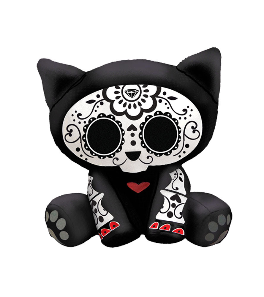 /skelanimals-day-of-the-dead-kit-cat-mini-plush/ product image