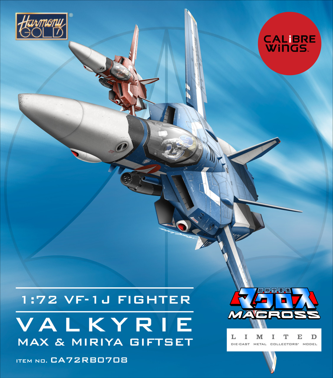 /macross-calibre-wings-max-miriya-1-72-vf-1j-fighter-valkyrie-gift-set/ product image